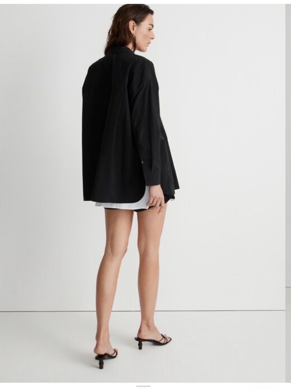 Madewell - The Signature Poplin Oversized Shirt - Picture 2 of 5